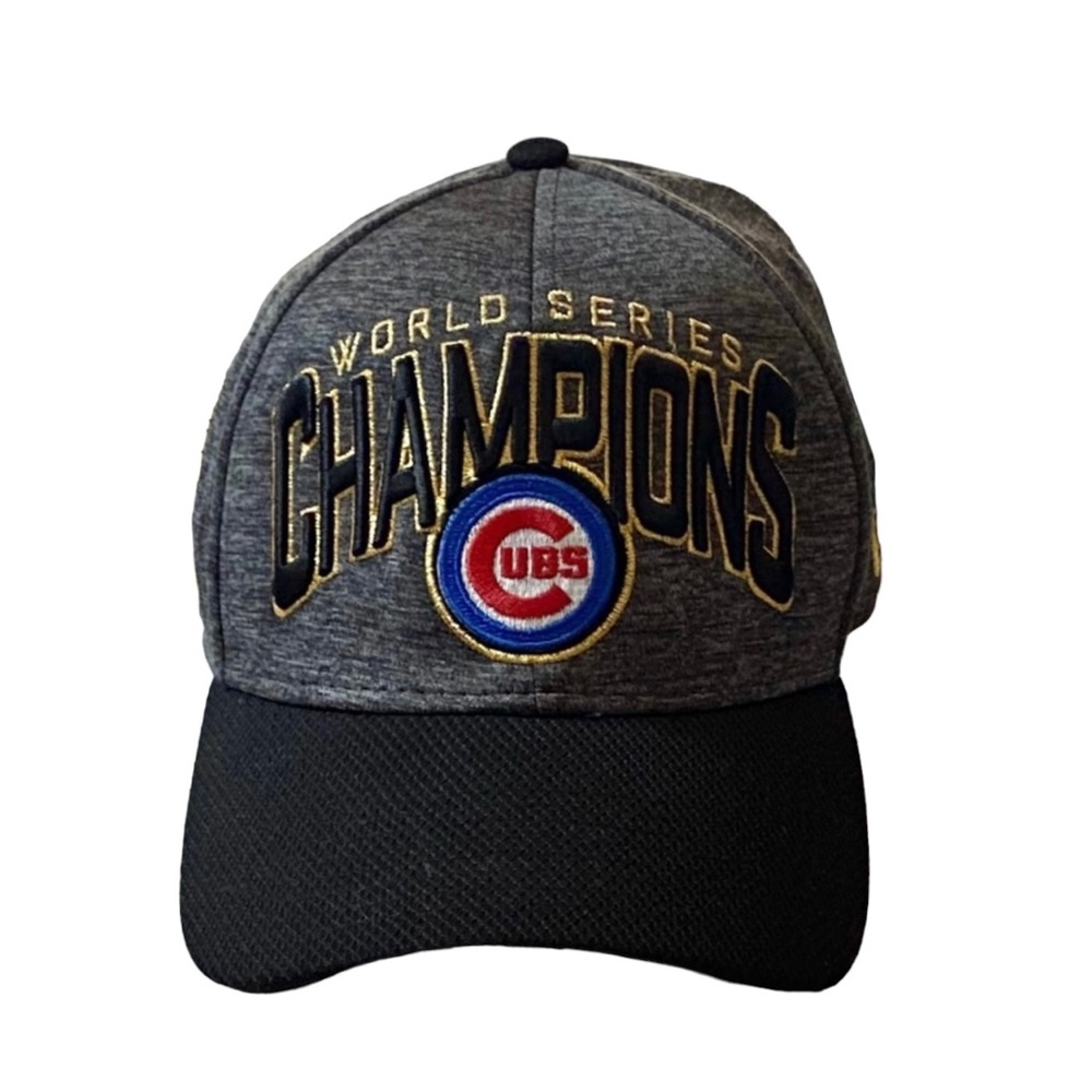 Official Cubs World Series Champions On Field Cap - Picture 3 of 3